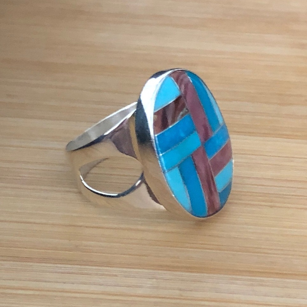$74 Jay King Estate Ring Sterling Silver marked 925 DTR China Size 9 & 3/4